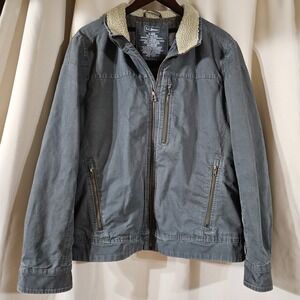 L.L.Bean 297812 Wool Flannel Lined Thinsulate Barn Chore Coat Jacket Mens Medium